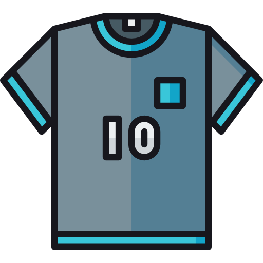 camiseta de fútbol icono gratis