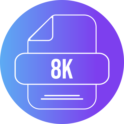 8k icono gratis