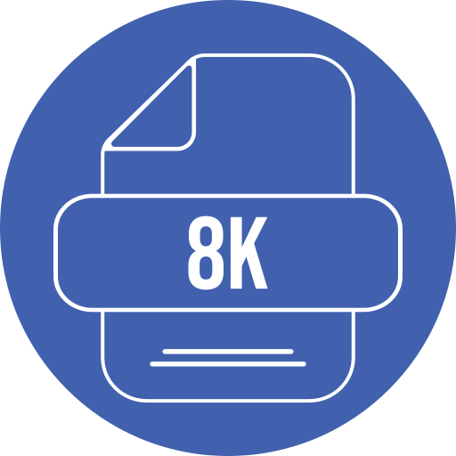 8k icono gratis