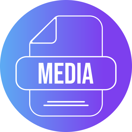 medios de comunicación icono gratis