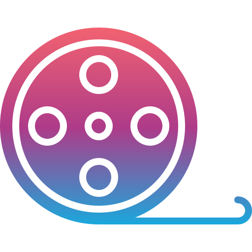 carrete de película icono gratis