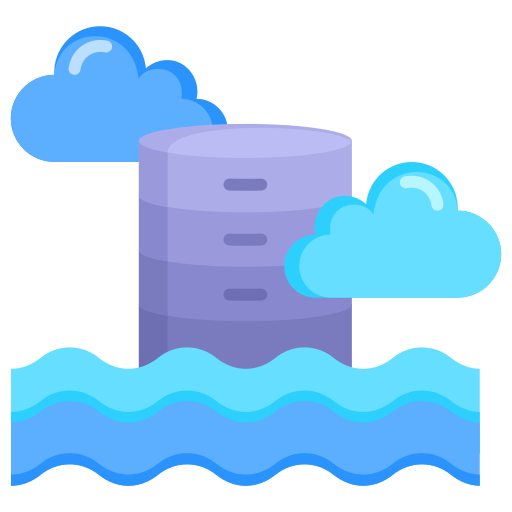 Data lake Generic color fill icon