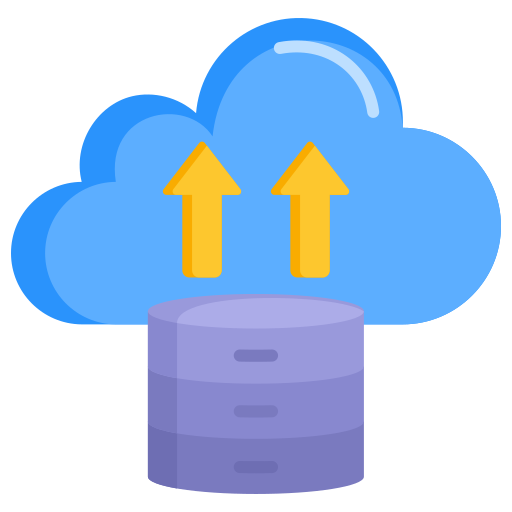 datos en la nube icono gratis