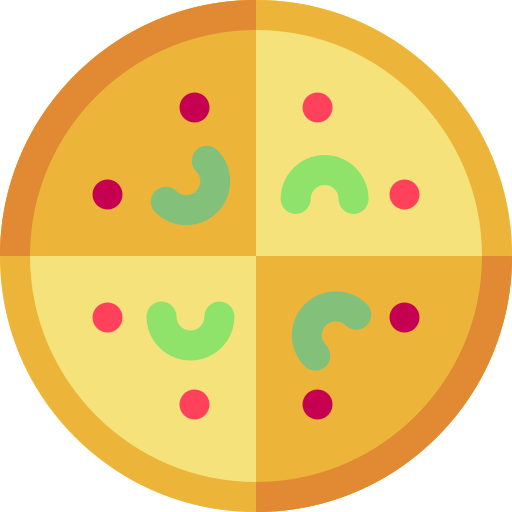 Pizza Basic Rounded Flat icon