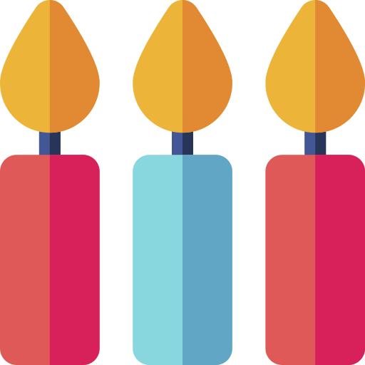 bougies Icône gratuit