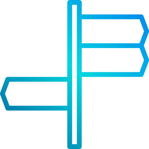 panneau directionnel Icône gratuit