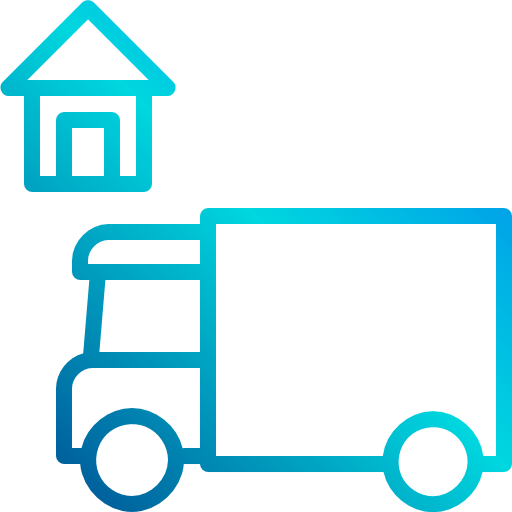 Delivery truck xnimrodx Lineal Gradient icon