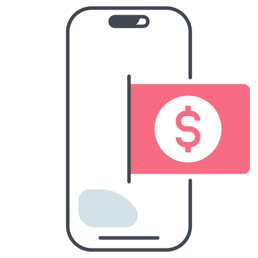 pago en línea icono gratis