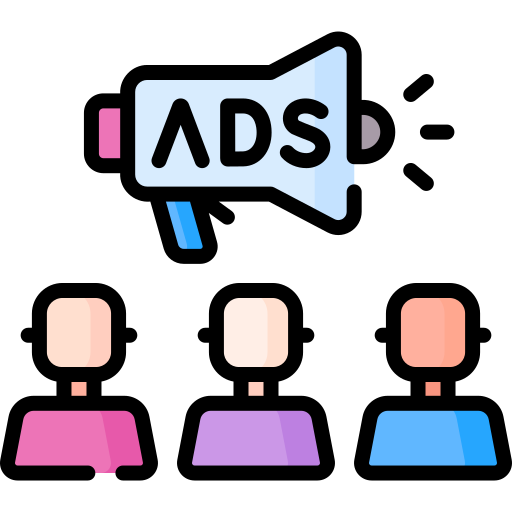 les publicités Icône gratuit