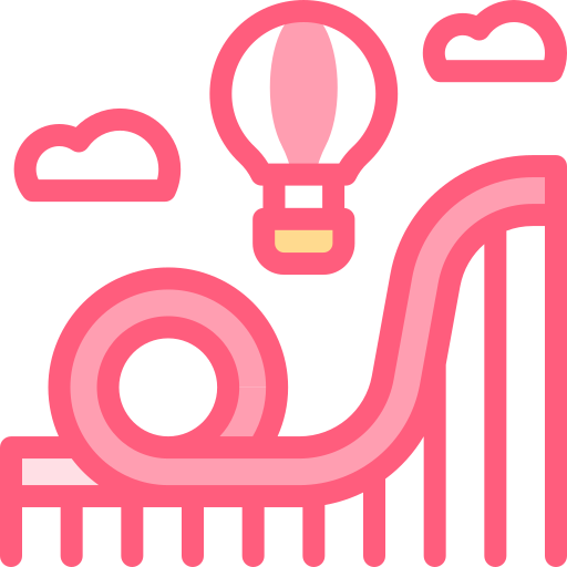 Roller coaster free icon Roller coaster free icon
