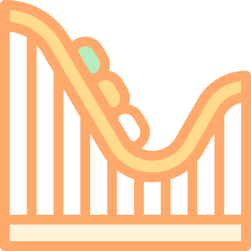Roller coaster free icon Roller coaster free icon
