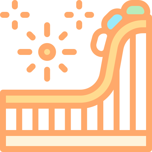 Roller coaster free icon Roller coaster free icon