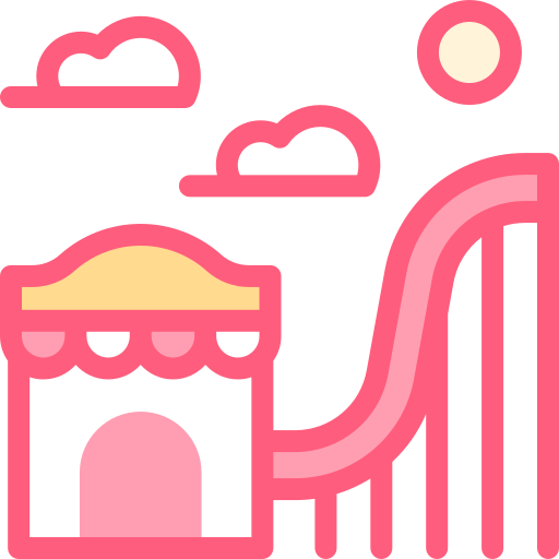 montaña rusa icono gratis