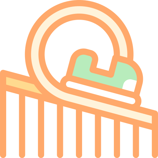 montaña rusa icono gratis