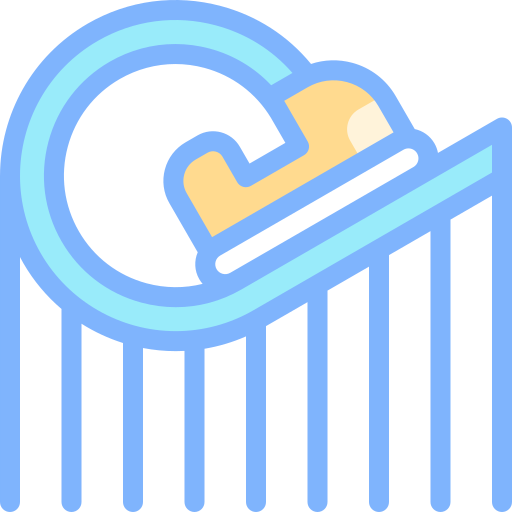 montaña rusa icono gratis
