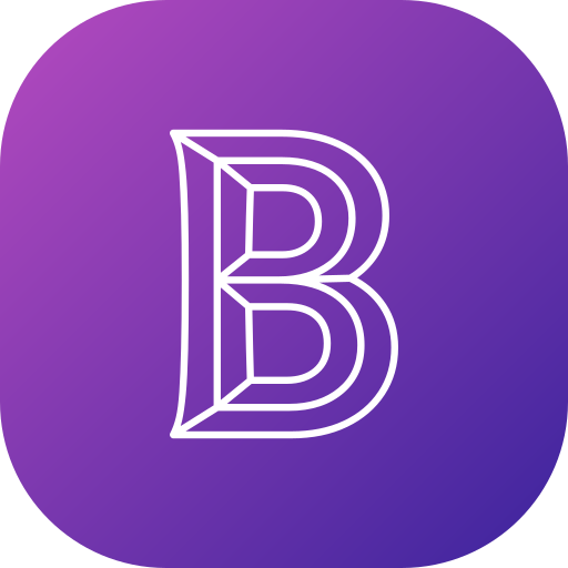 Letter B Generic gradient fill icon