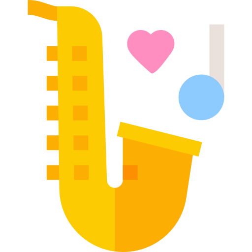 saxofón icono gratis