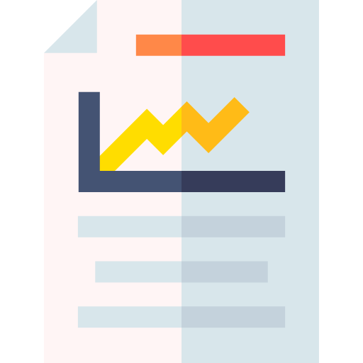 Analytics Basic Straight Flat icon