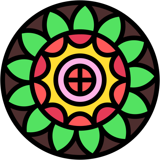 Mandala Generic color lineal-color icon