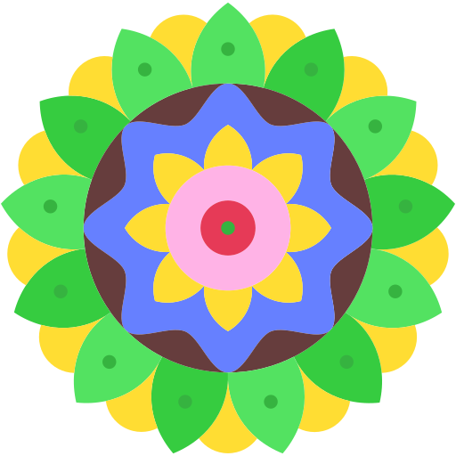 Mandala Generic color fill icon