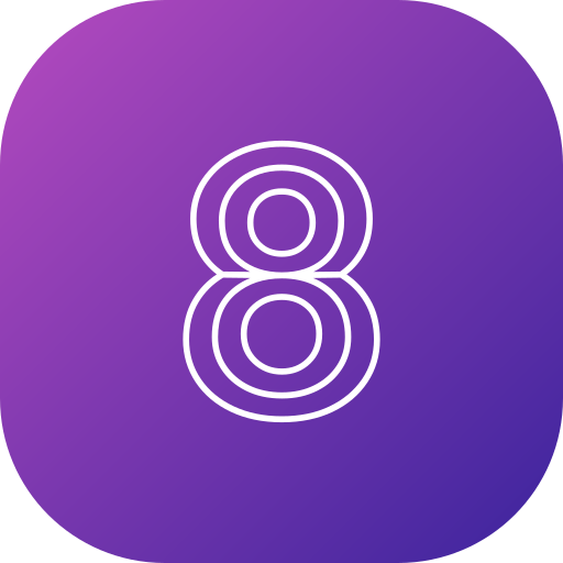 numero 8 icono gratis