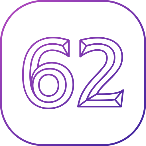 62 Icône gratuit 62 Icône gratuit