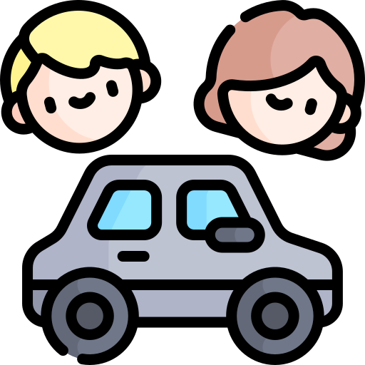 partage de voiture Icône gratuit