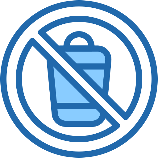 No littering free icon No littering free icon