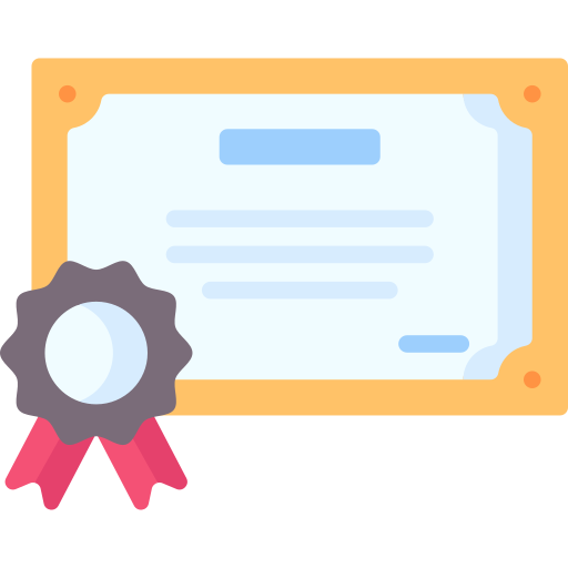 certificado icono gratis
