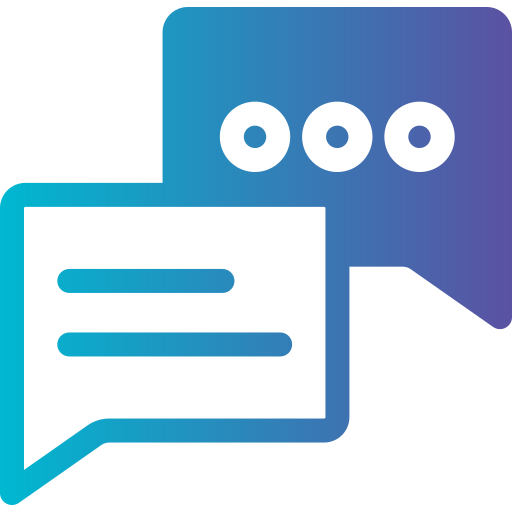 Chat Generic gradient fill icon