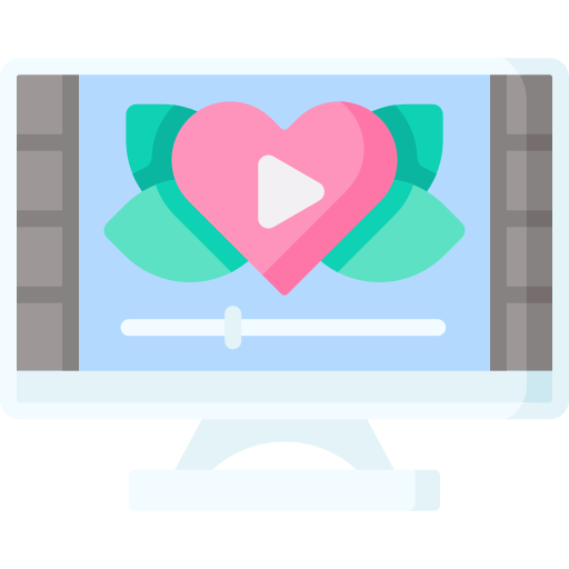 video de boda icono gratis