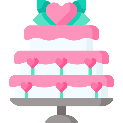 pastel de boda icono gratis