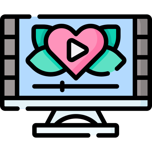 video de boda icono gratis