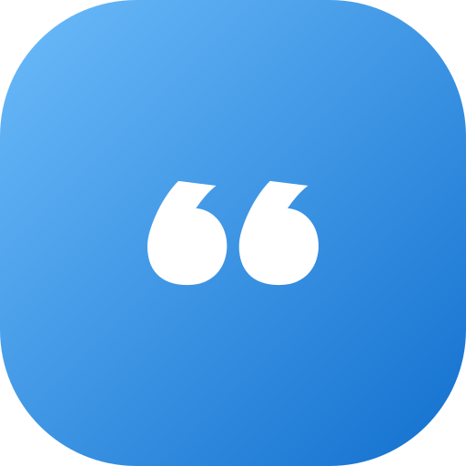 Double quotes Generic gradient fill icon