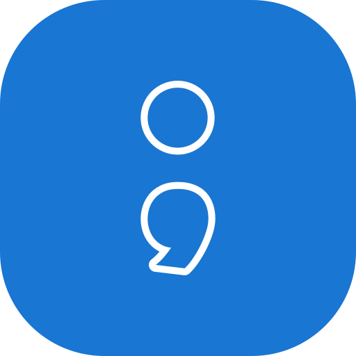 Semicolon Generic color fill icon