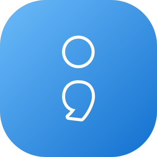 Semicolon Generic gradient fill icon