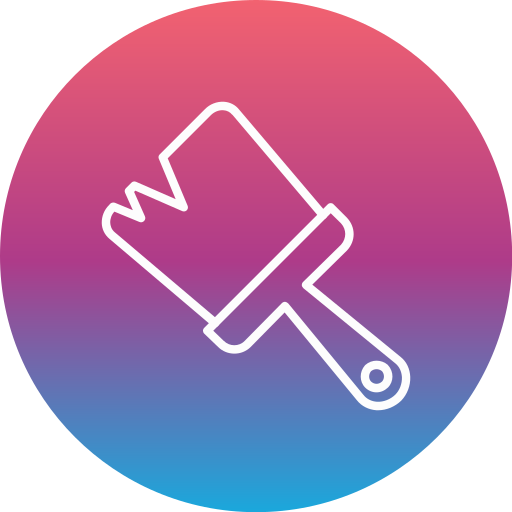 cepillo de pintura icono gratis