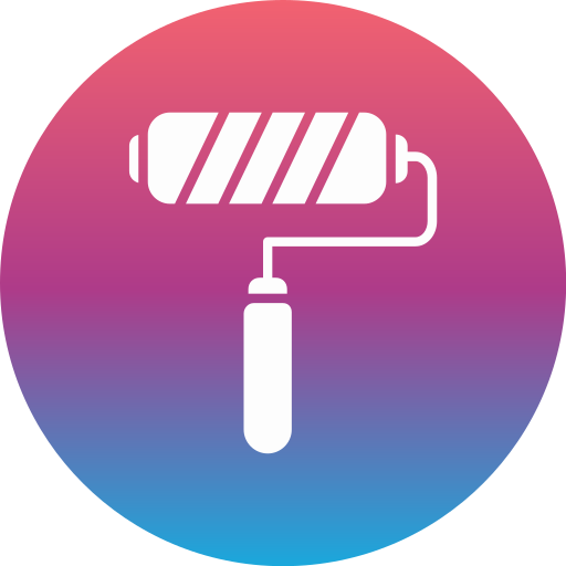 Paint roller Generic gradient fill icon