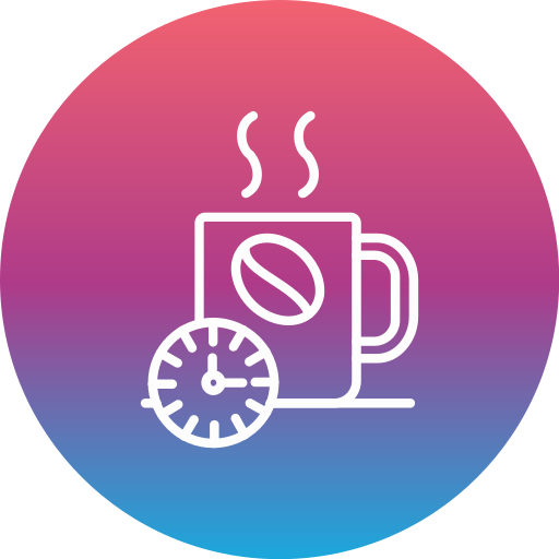 Coffee time Generic gradient fill icon