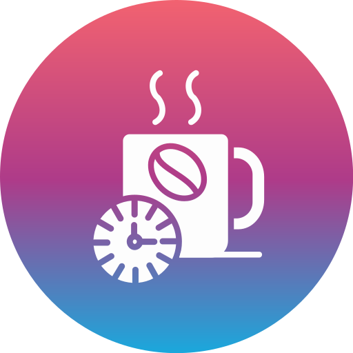 Coffee time Generic gradient fill icon