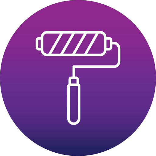 rodillo icono gratis