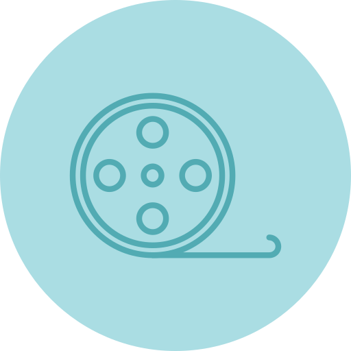 carrete de película icono gratis