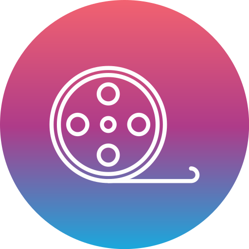 carrete de película icono gratis