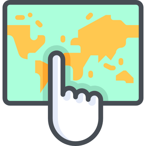 geografía icono gratis