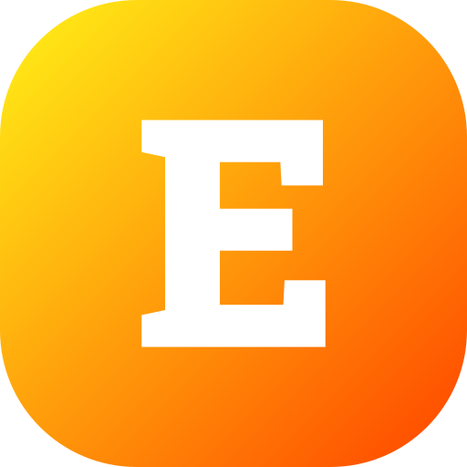 Letter e - free icon