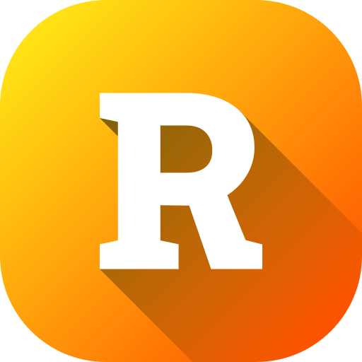 Letter r Generic gradient fill icon