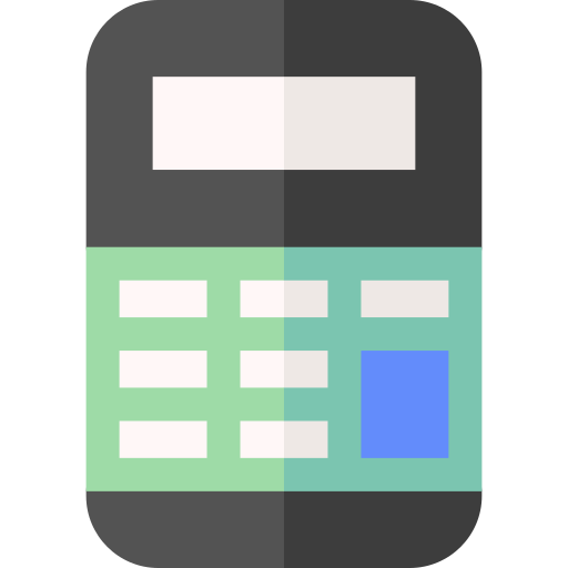 Calculator Basic Straight Flat icon