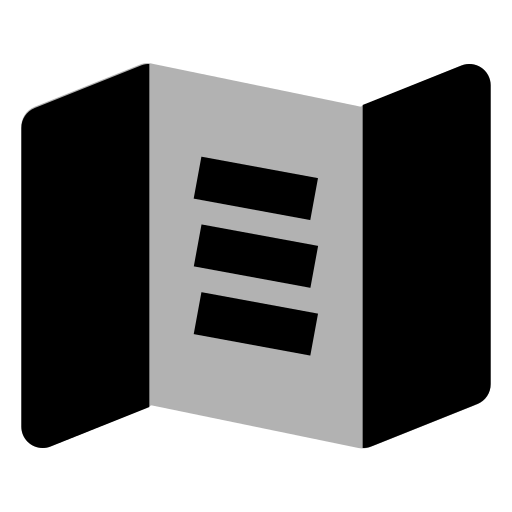 folleto icono gratis