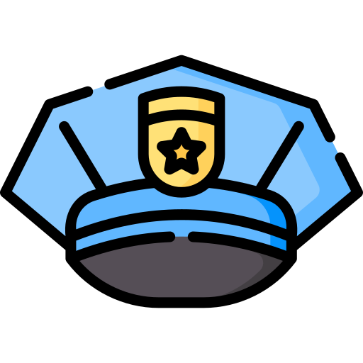 policeman hat cartoon