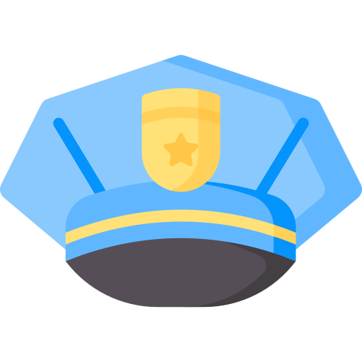 sombrero de policia icono gratis